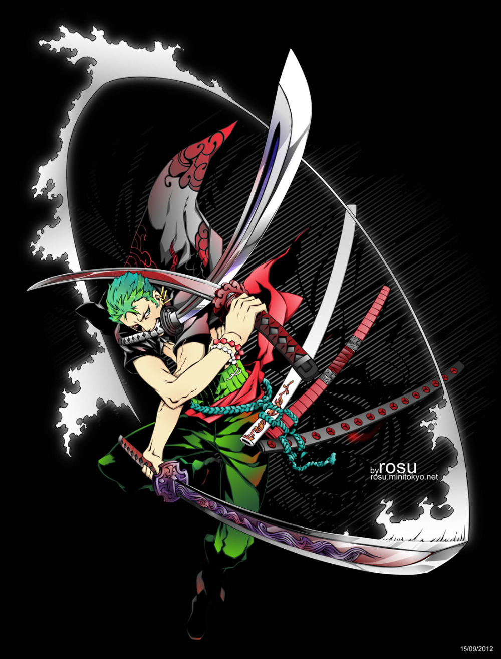 Background Zoro Wallpaper