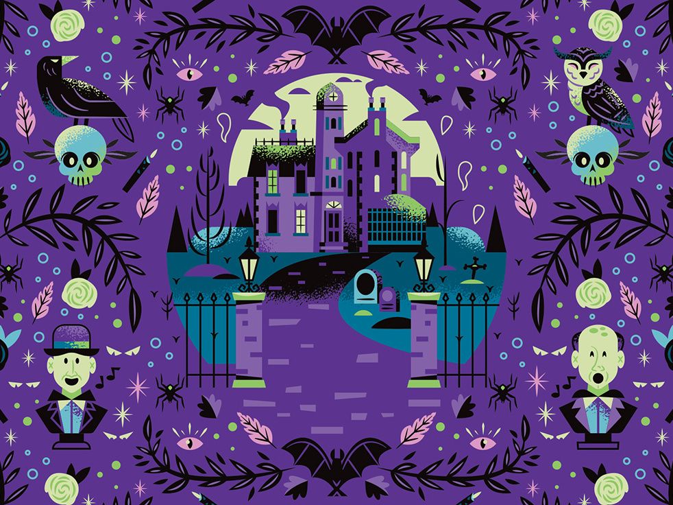 Background Haunted Mansion Wallpaper