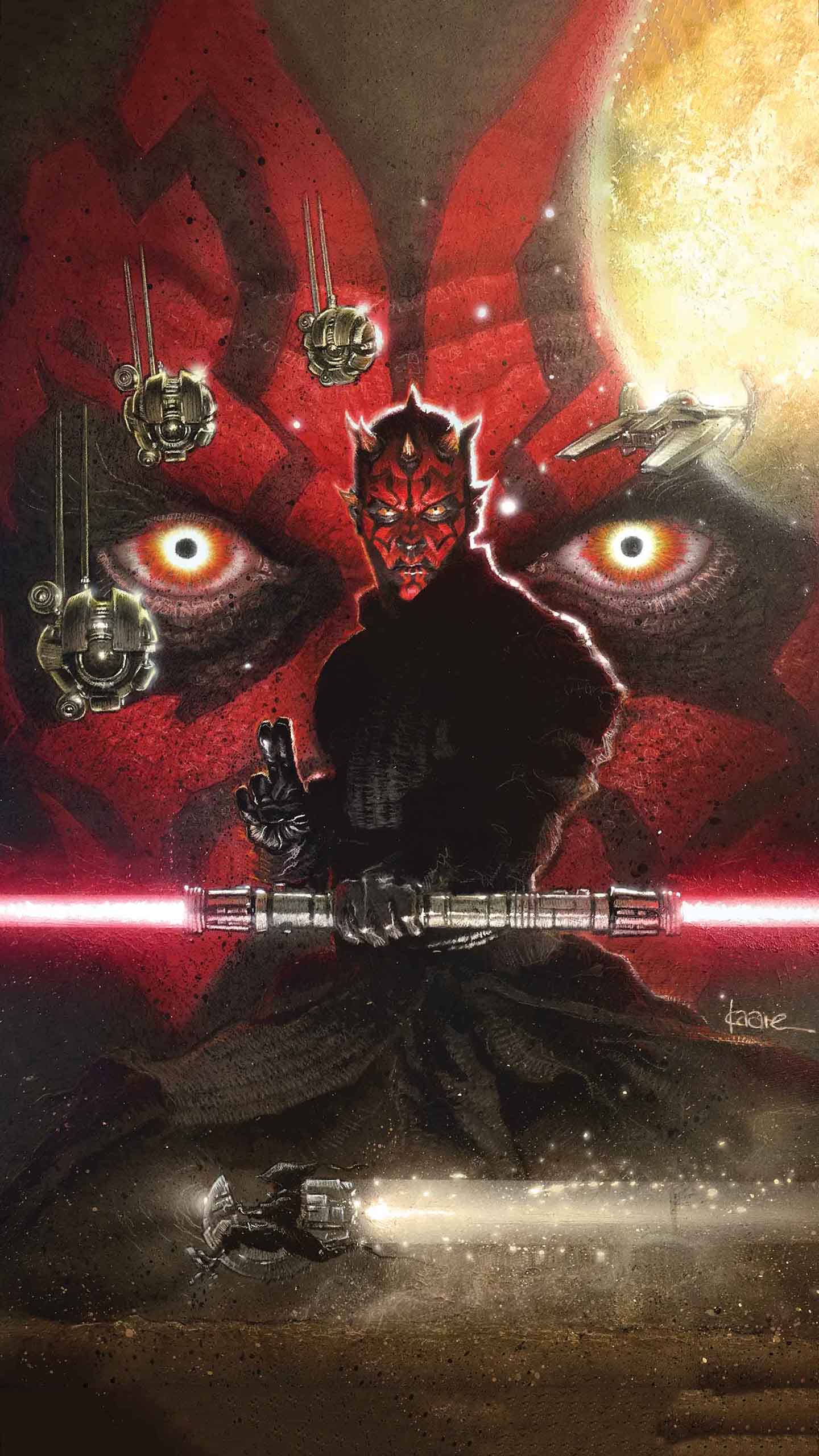 Background Darth Maul Wallpaper