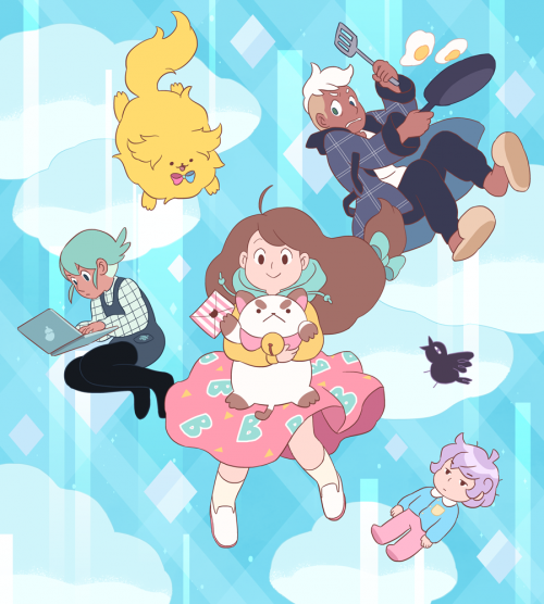 Bee And Puppycat Background Wallpaper