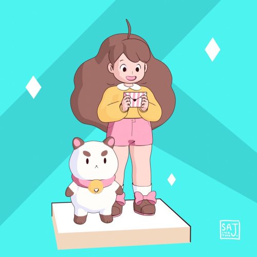 Bee And Puppycat Background Wallpaper