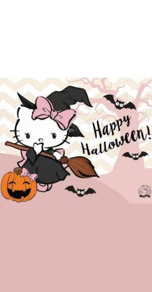 Background Hello Kitty Halloween Wallpaper