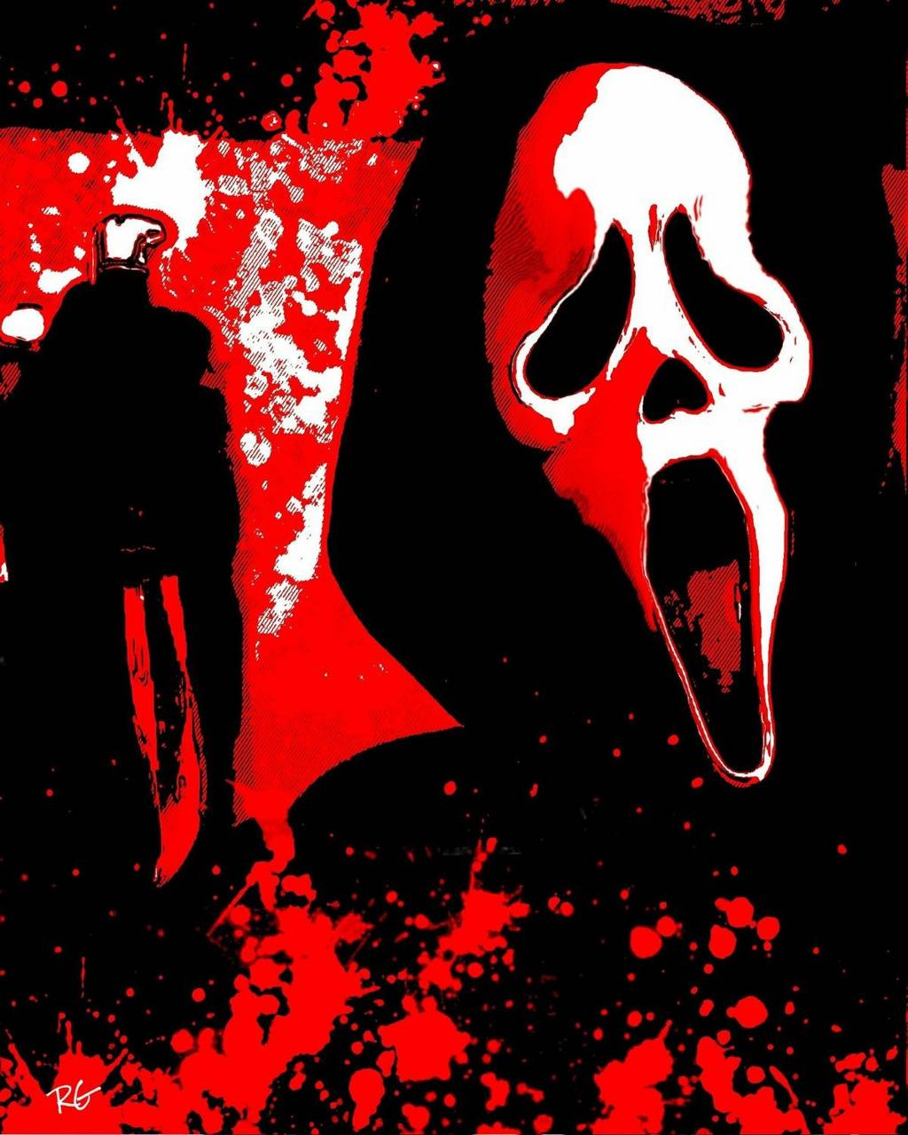 Background Ghost Face Wallpaper