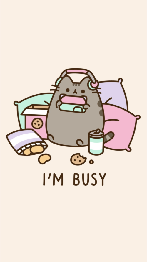 Background Pusheen Wallpaper