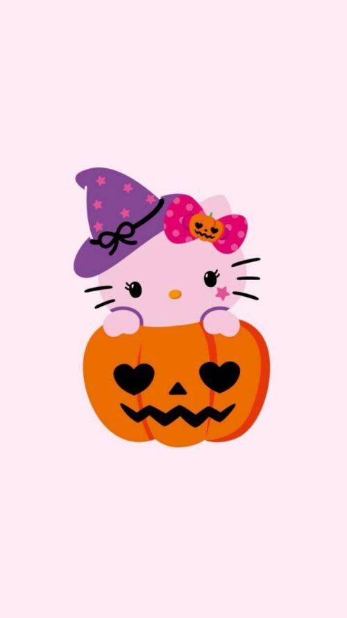 Background Hello Kitty Halloween Wallpaper