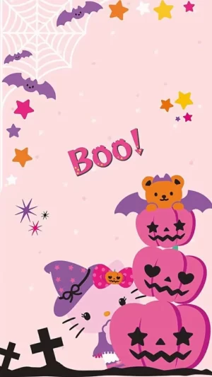 Background Hello Kitty Halloween Wallpaper