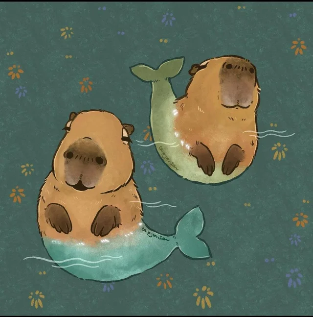 Background Capybara Wallpaper