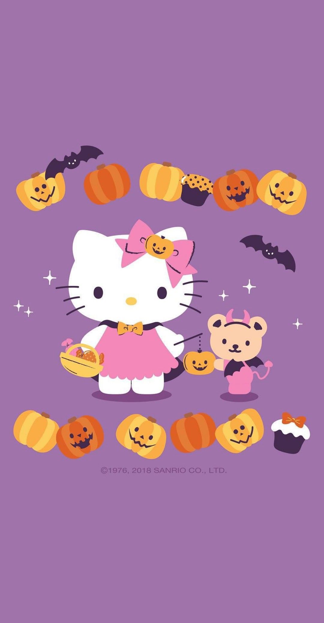 Background Hello Kitty Halloween Wallpaper