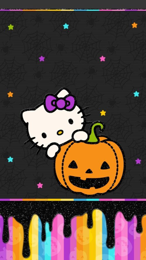 Background Hello Kitty Halloween Wallpaper