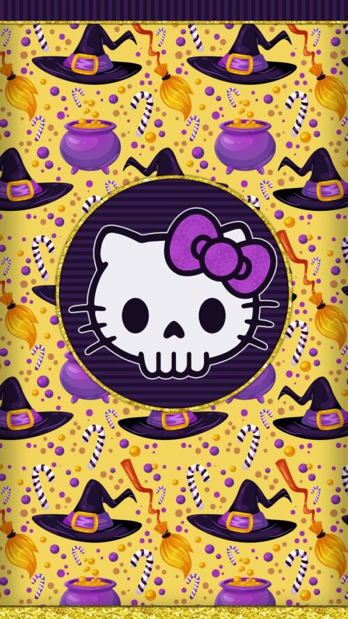 Background Hello Kitty Halloween Wallpaper