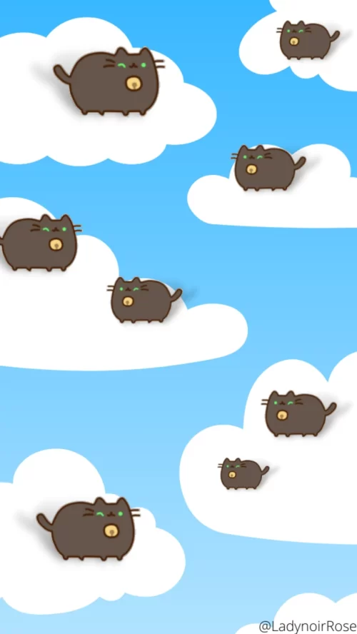 Background Pusheen Wallpaper