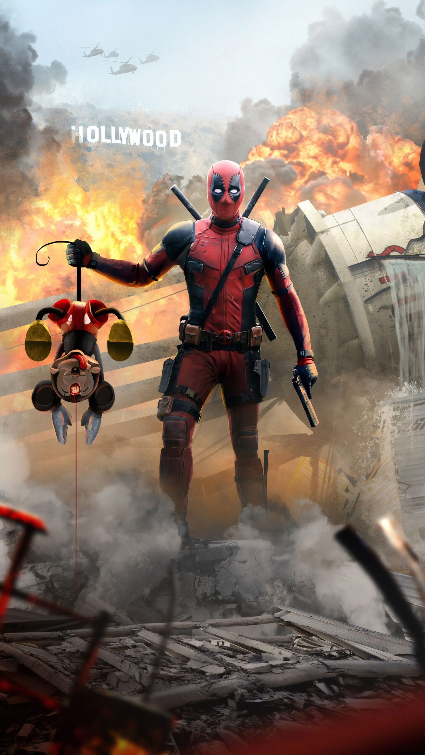 Background Deadpool Wallpaper