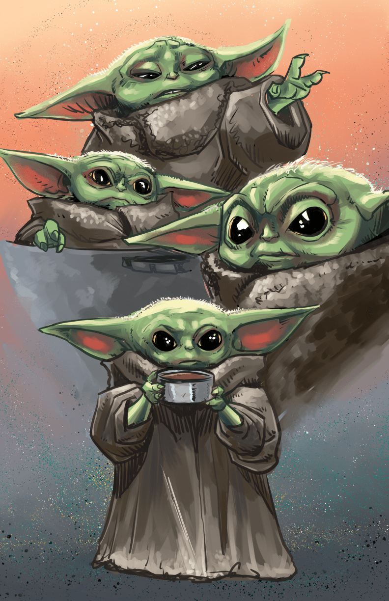 Background Baby Yoda Wallpaper