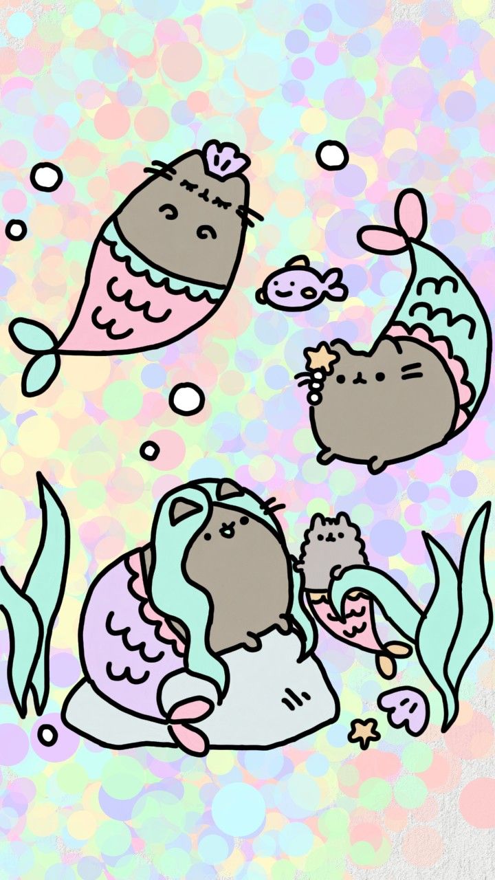 Background Pusheen Wallpaper