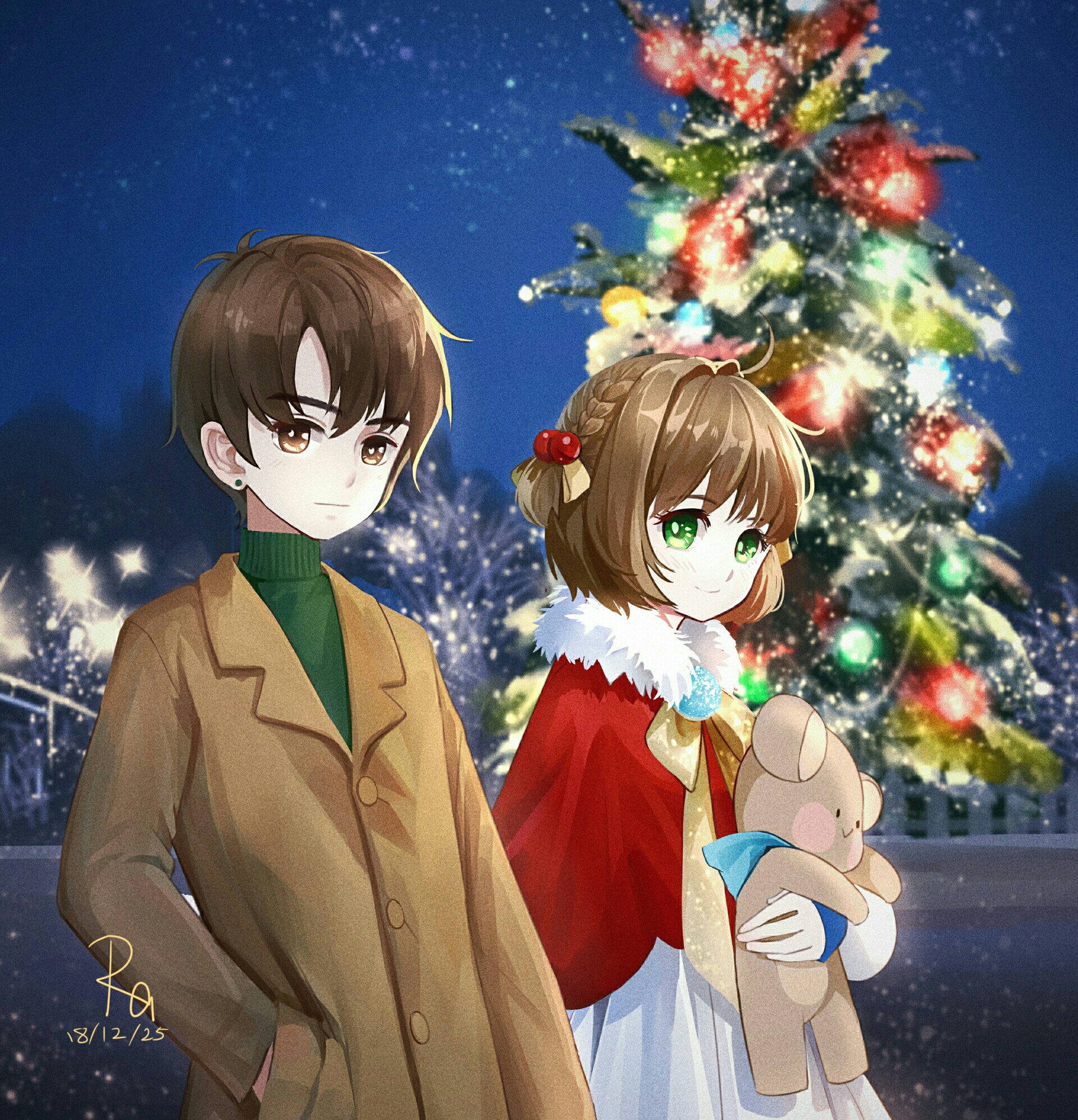 Background Anime Christmas Wallpaper