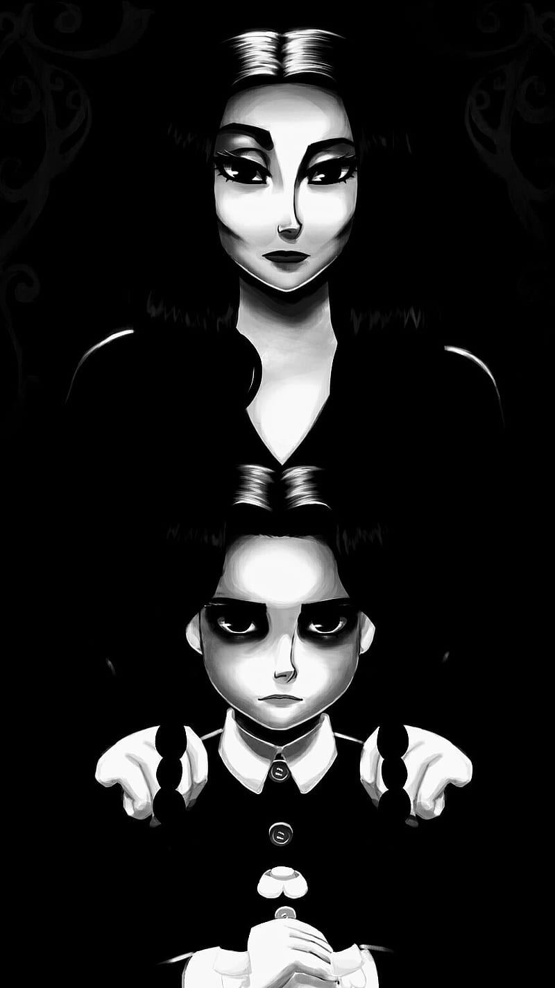 Background Wednesday Addams Wallpaper