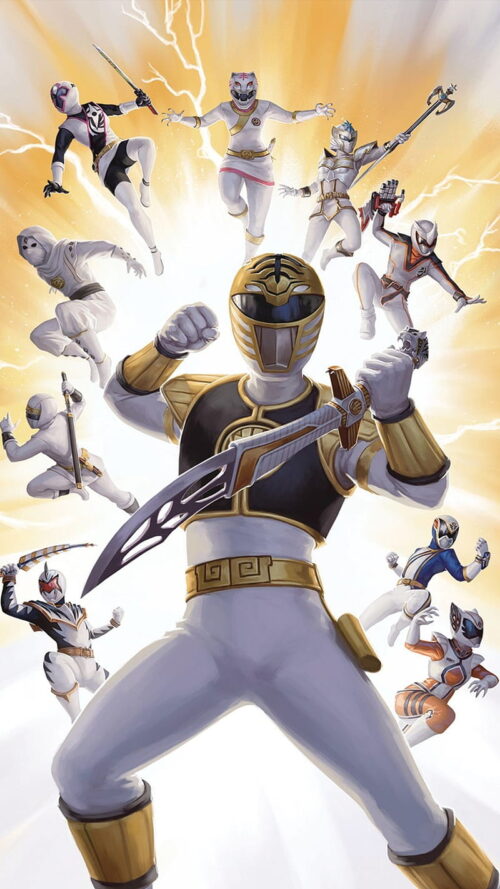 Background White Ranger Wallpaper