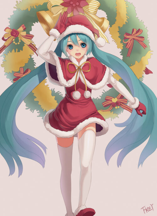 Background Anime Christmas Wallpaper