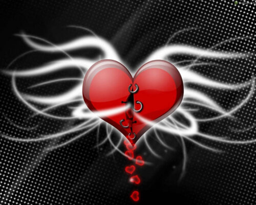 Background Broken Heart Wallpaper