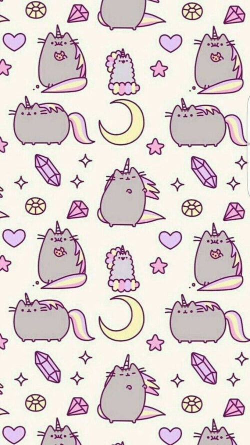 Background Pusheen Wallpaper