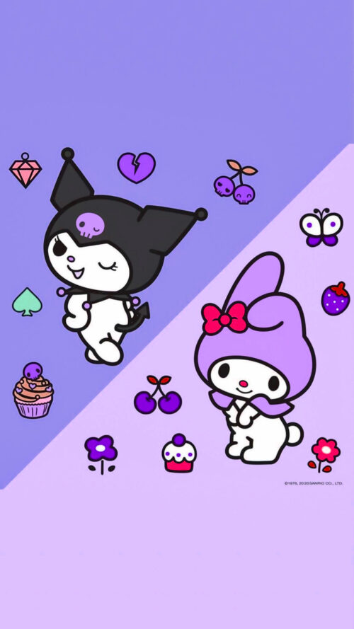 Background Kuromi Wallpaper