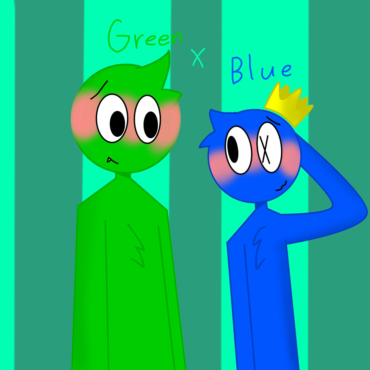 Blue x Green, Rainbow Friends