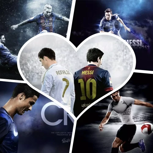 Background Messi And Ronaldo Wallpaper