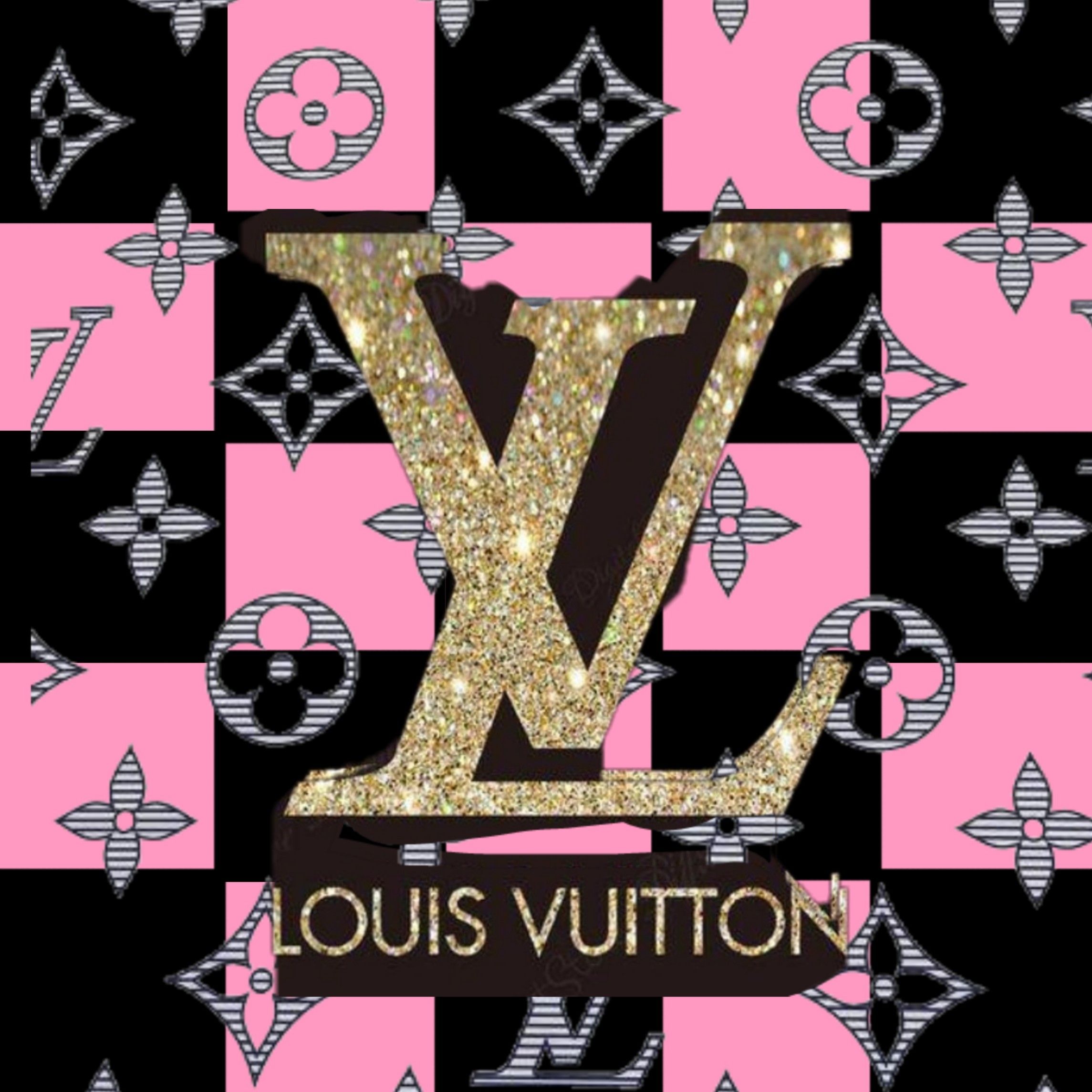 pink and black lv background