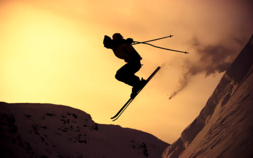 Skiing Desktop Wallpaper