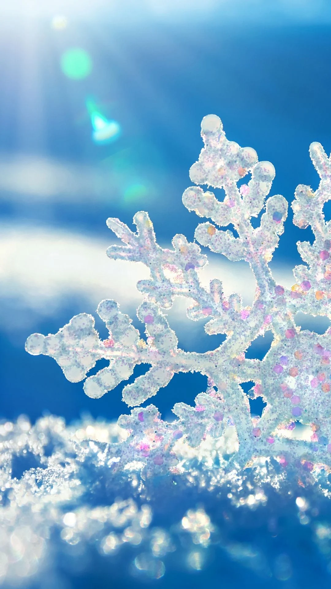 Background Snowflake Wallpaper