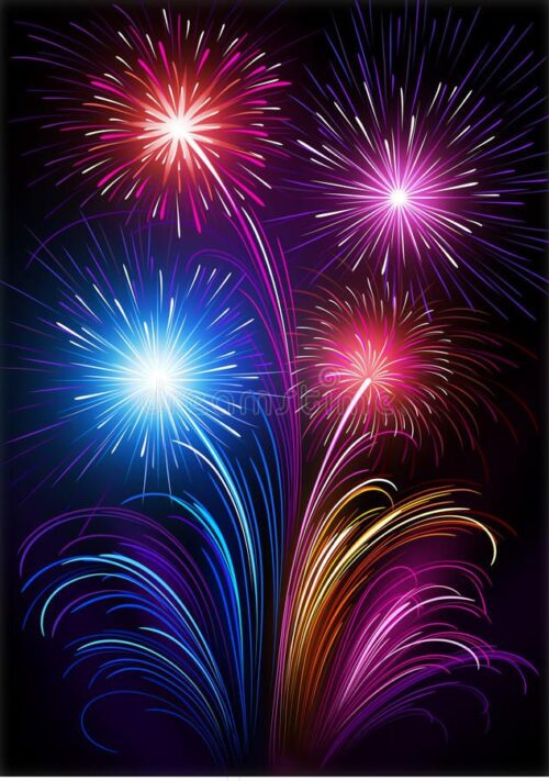 Background Fireworks Wallpaper