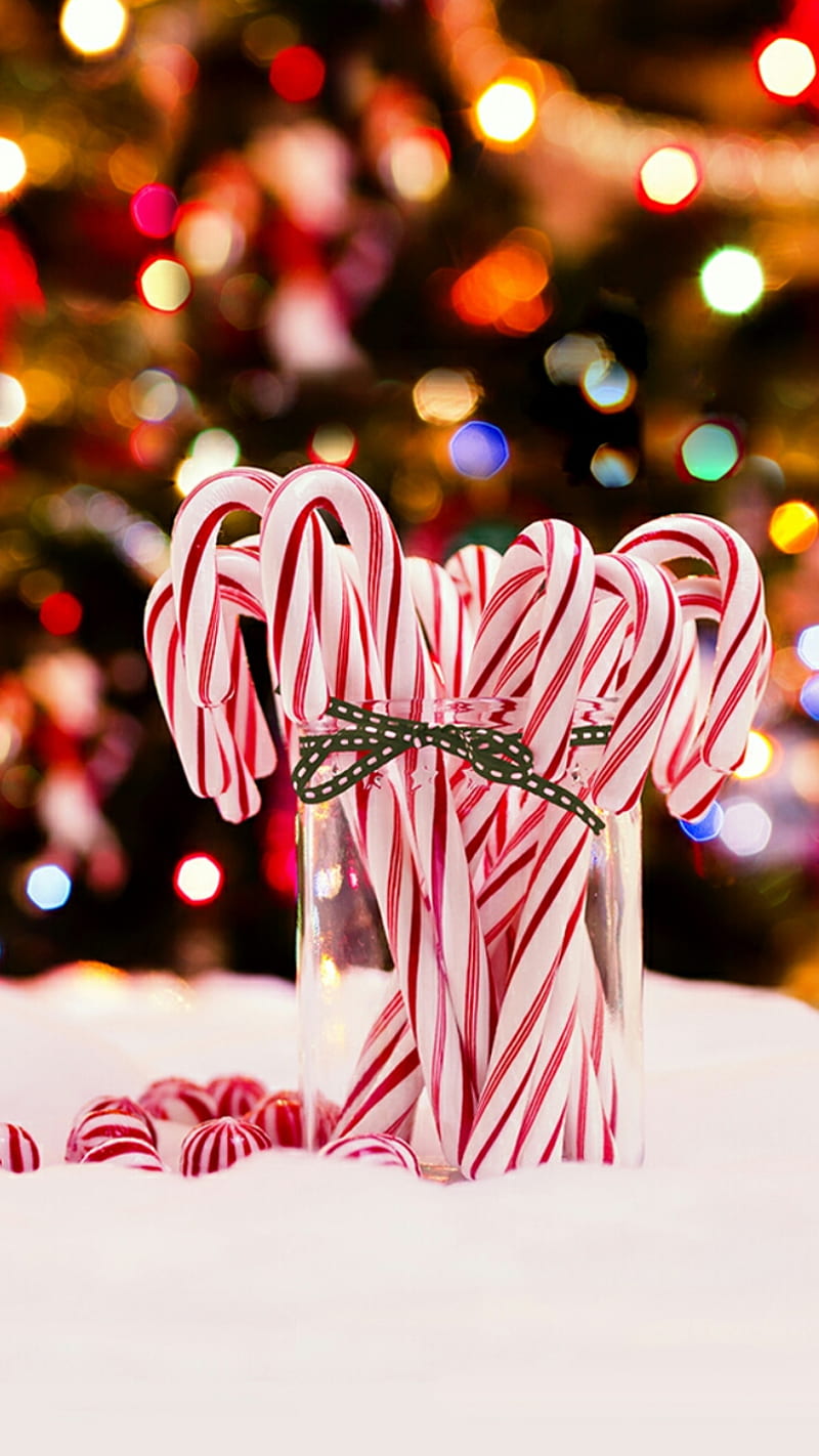 Background Candy Cane Wallpaper