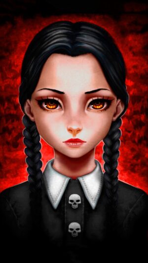 Background Wednesday Addams Wallpaper
