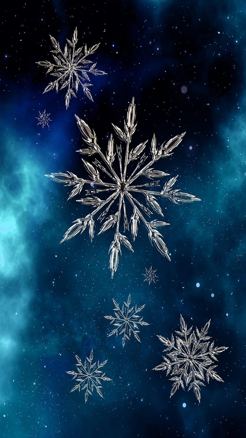 Background Snowflake Wallpaper