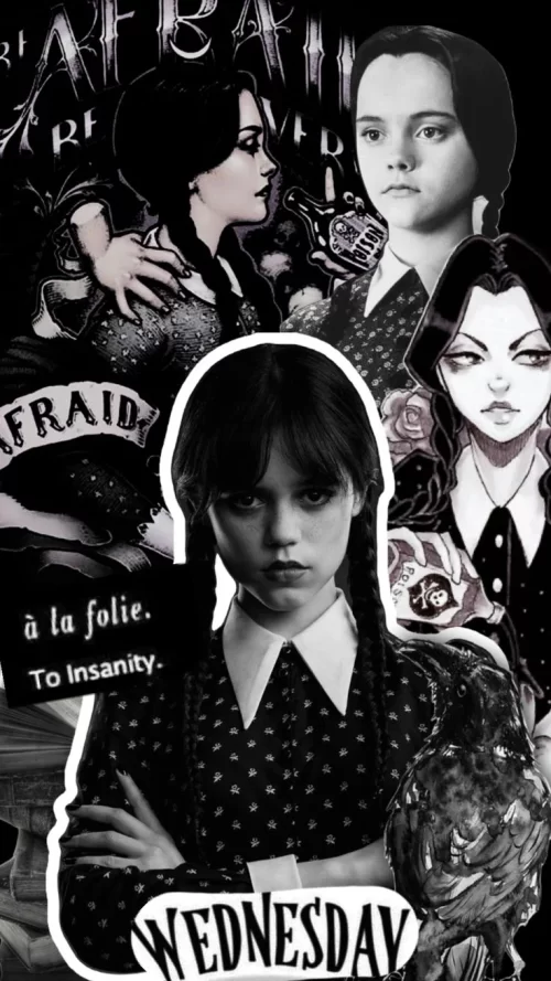 Background Wednesday Addams Wallpaper