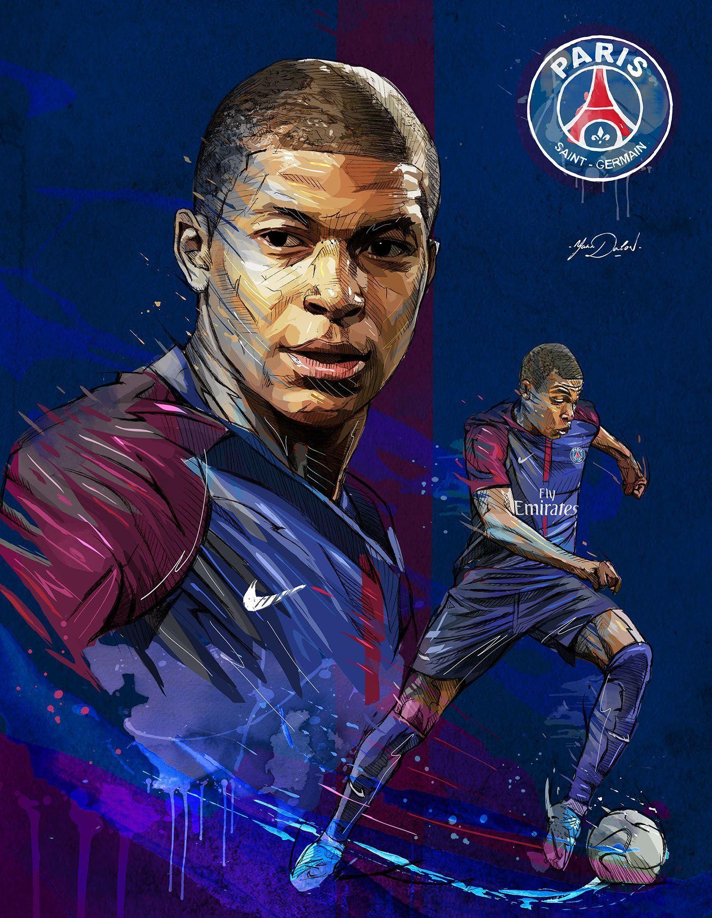 Background Mbappe Wallpaper