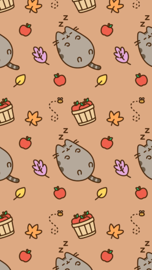 Background Pusheen Wallpaper