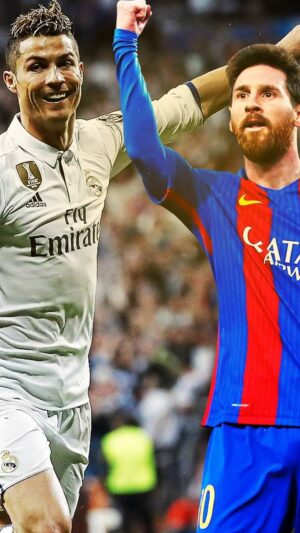 Background Messi And Ronaldo Wallpaper
