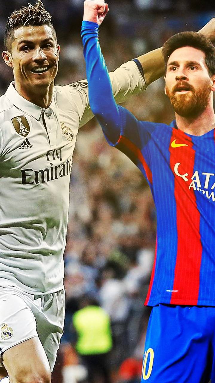 Background Messi And Ronaldo Wallpaper