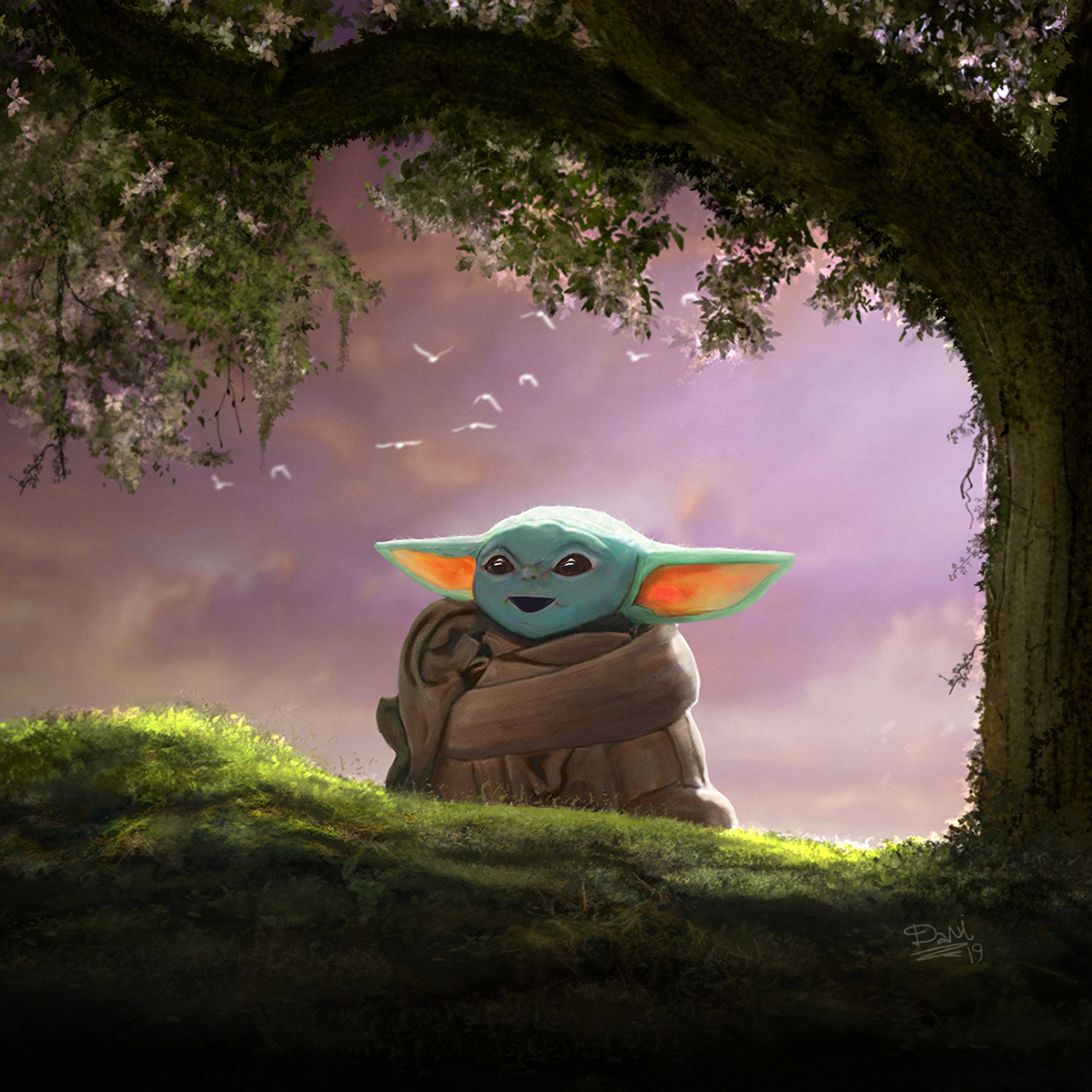 Background Baby Yoda Wallpaper