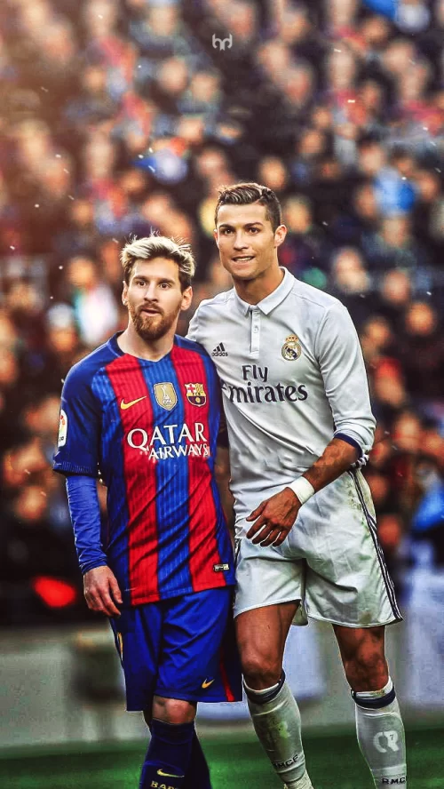 Background Messi And Ronaldo Wallpaper