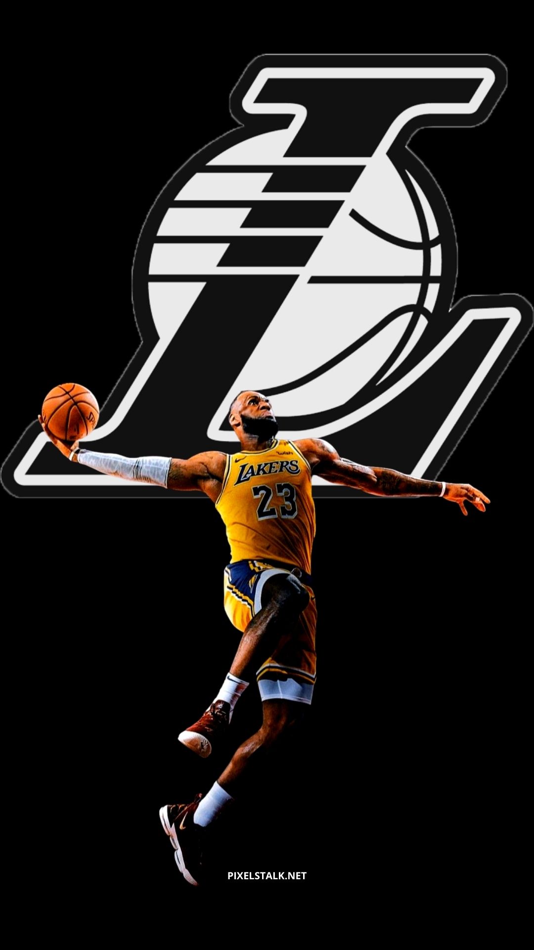 Download NBA iPhone Lebron James Dunk Wallpaper | Wallpapers.com