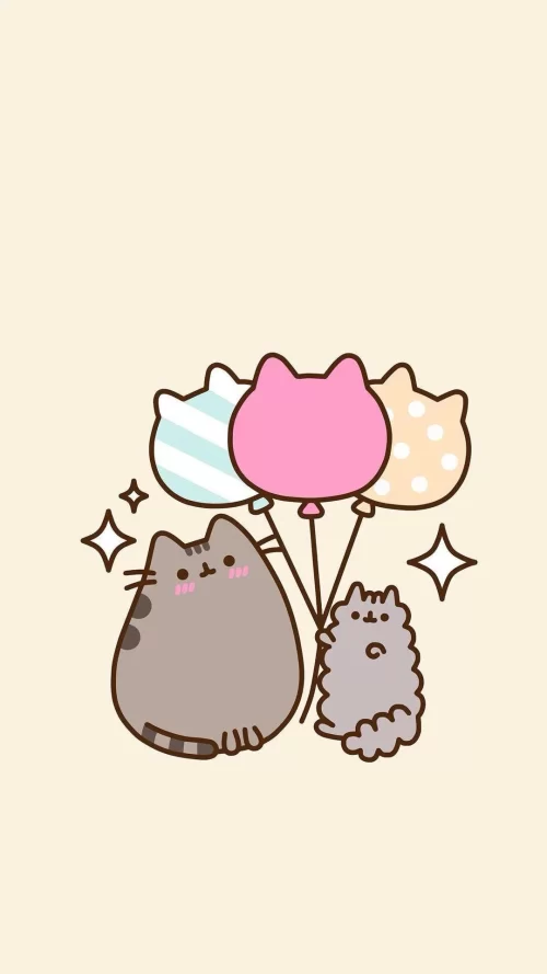 Background Pusheen Wallpaper