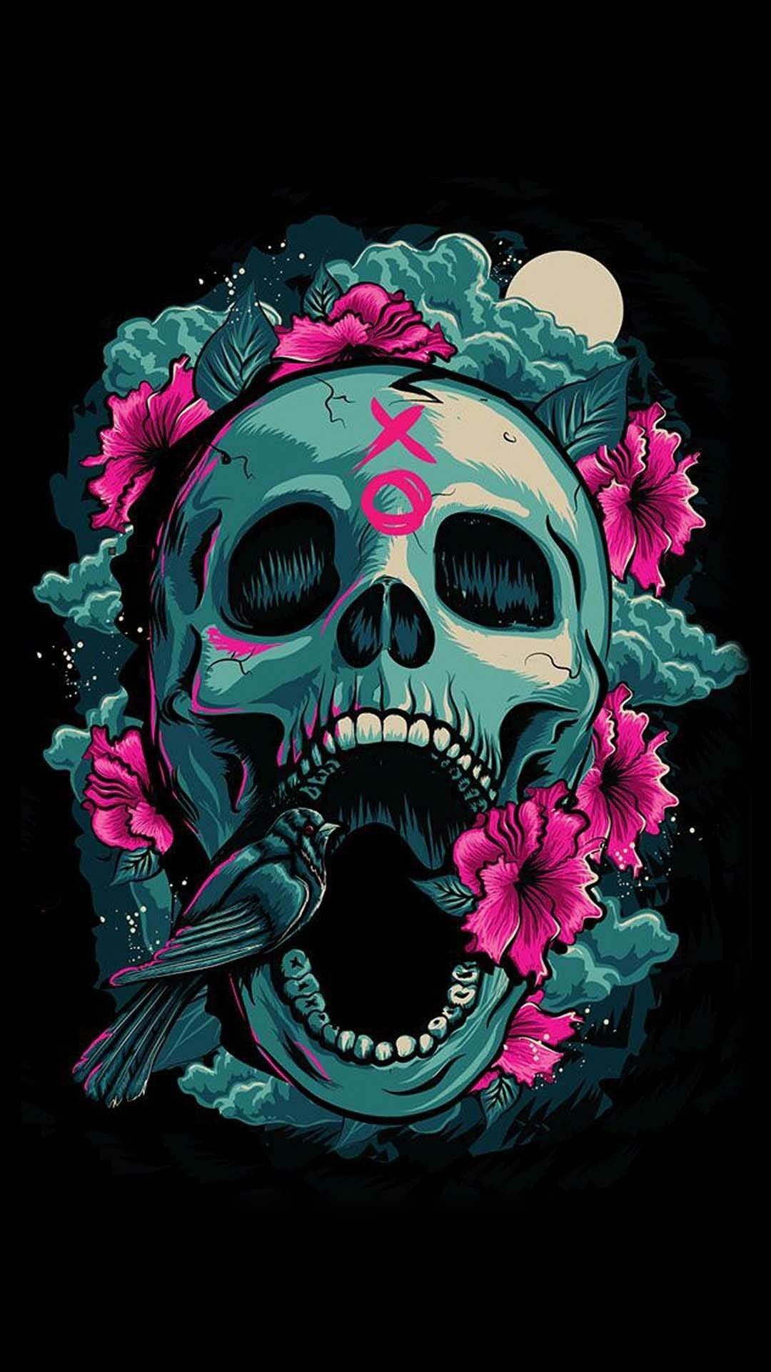 Background Skull Wallpaper