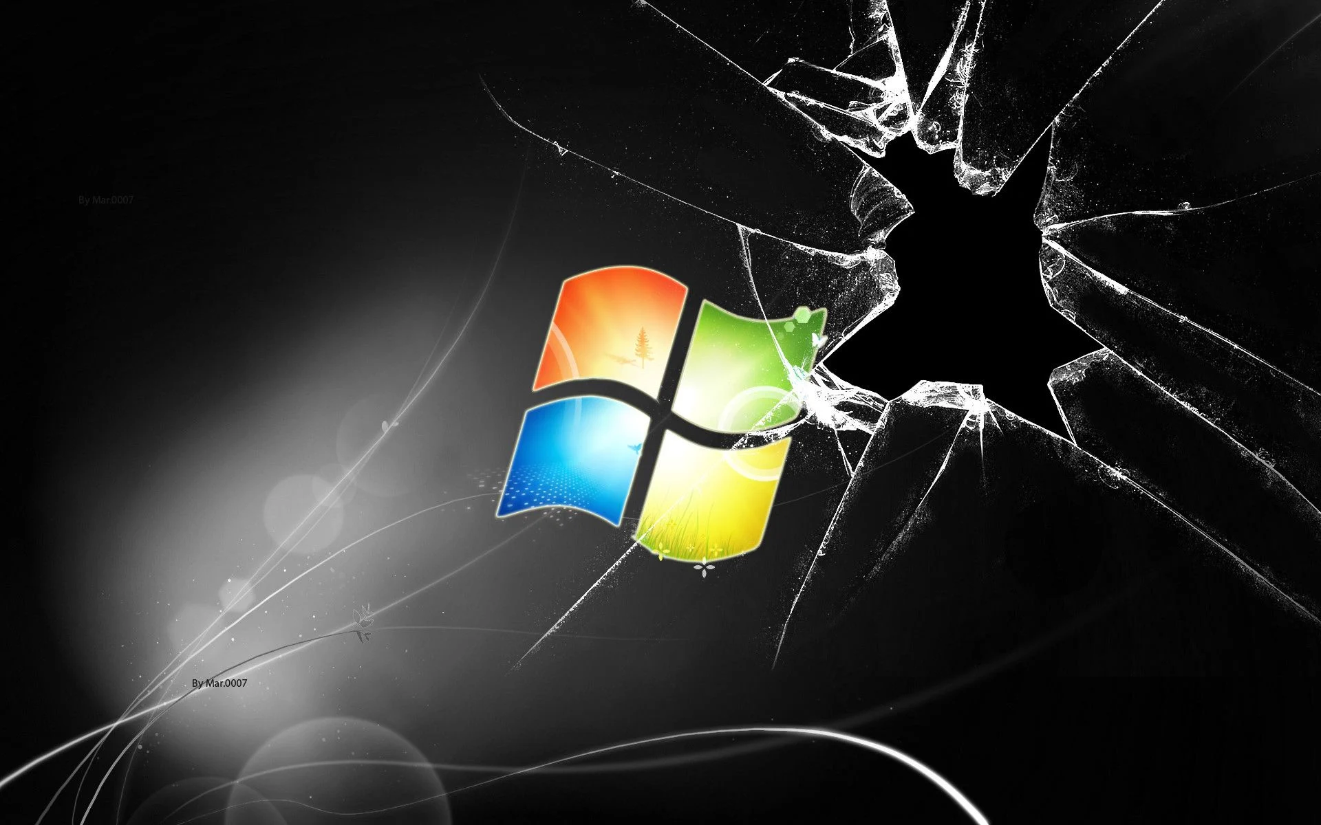 Broken Screen Desktop Wallpaper