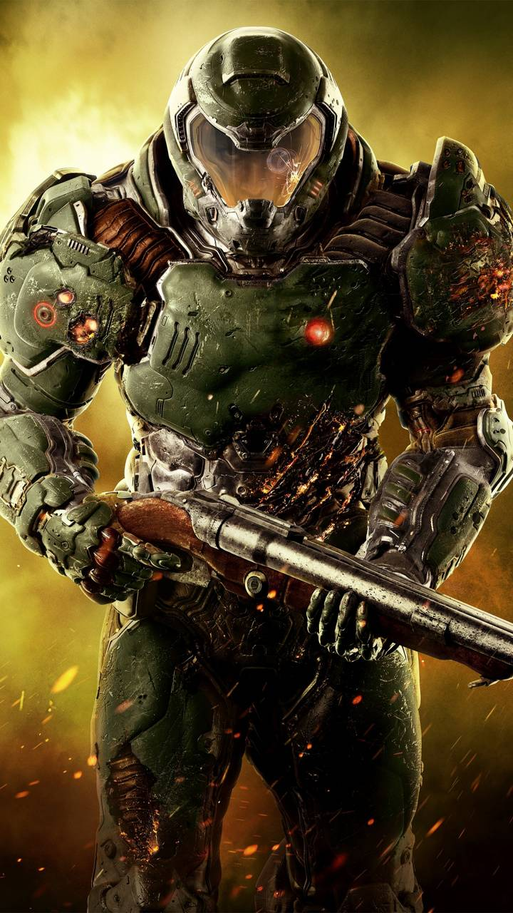 Background Doom Slayer Wallpaper