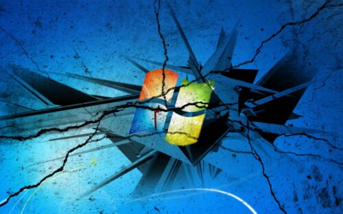 Broken Screen Desktop Wallpaper