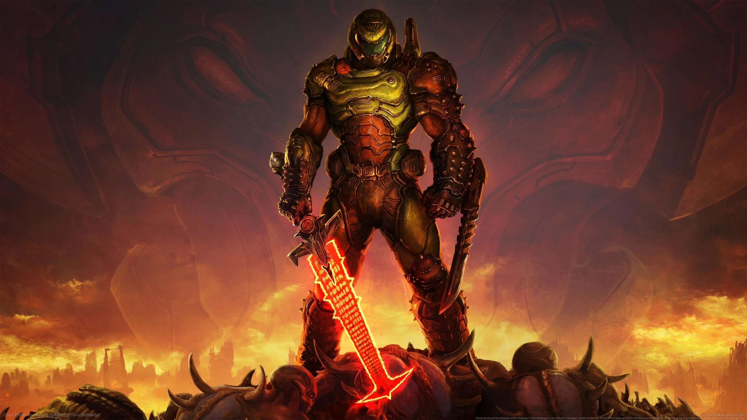 Doom Slayer Desktop Wallpaper