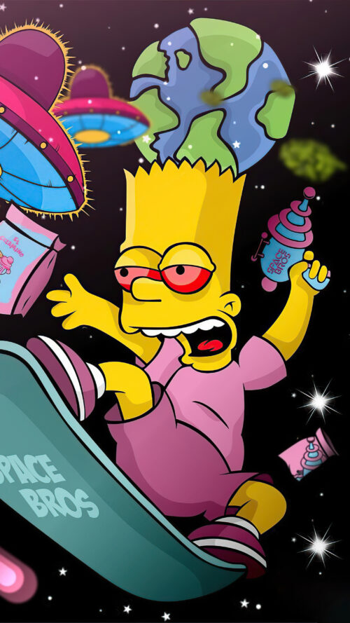 Background Bart Simpson Wallpaper