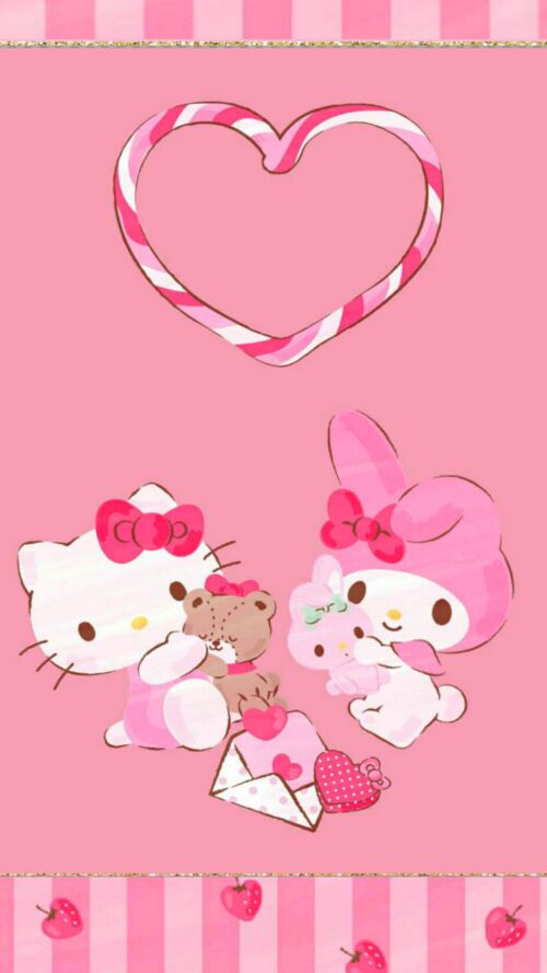 Hello Kitty Valentines Wallpaper